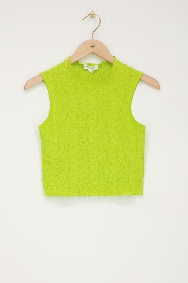Lime green sleeveless top bubble | My Jewellery
