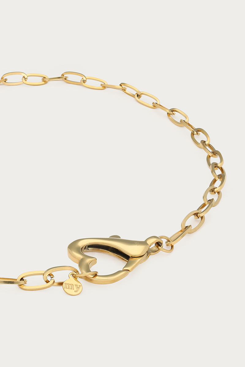 Shell necklace with heart clasp | My Jewellery