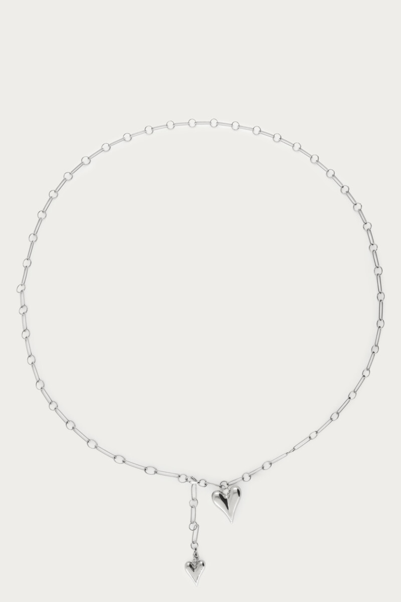 Long chain necklace Y-shape with hearts | My Jewellery