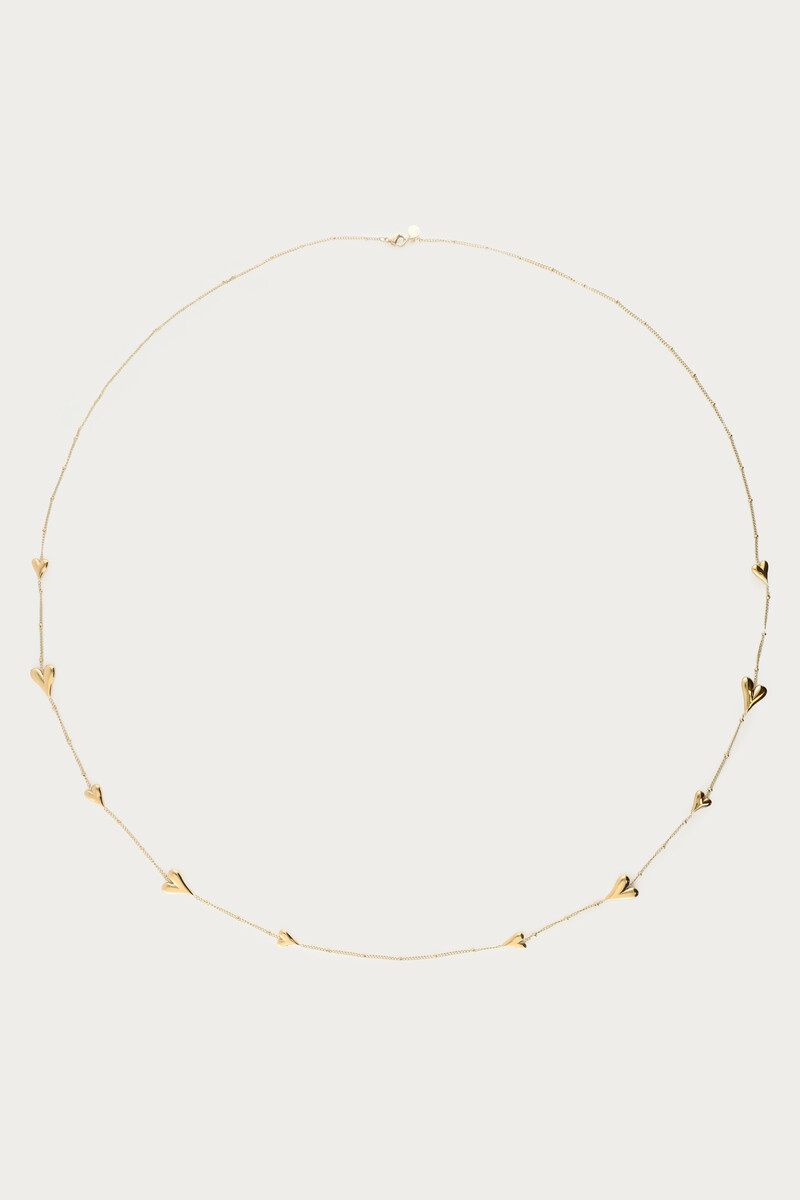 Long necklace with polka dots & hearts | My Jewellery