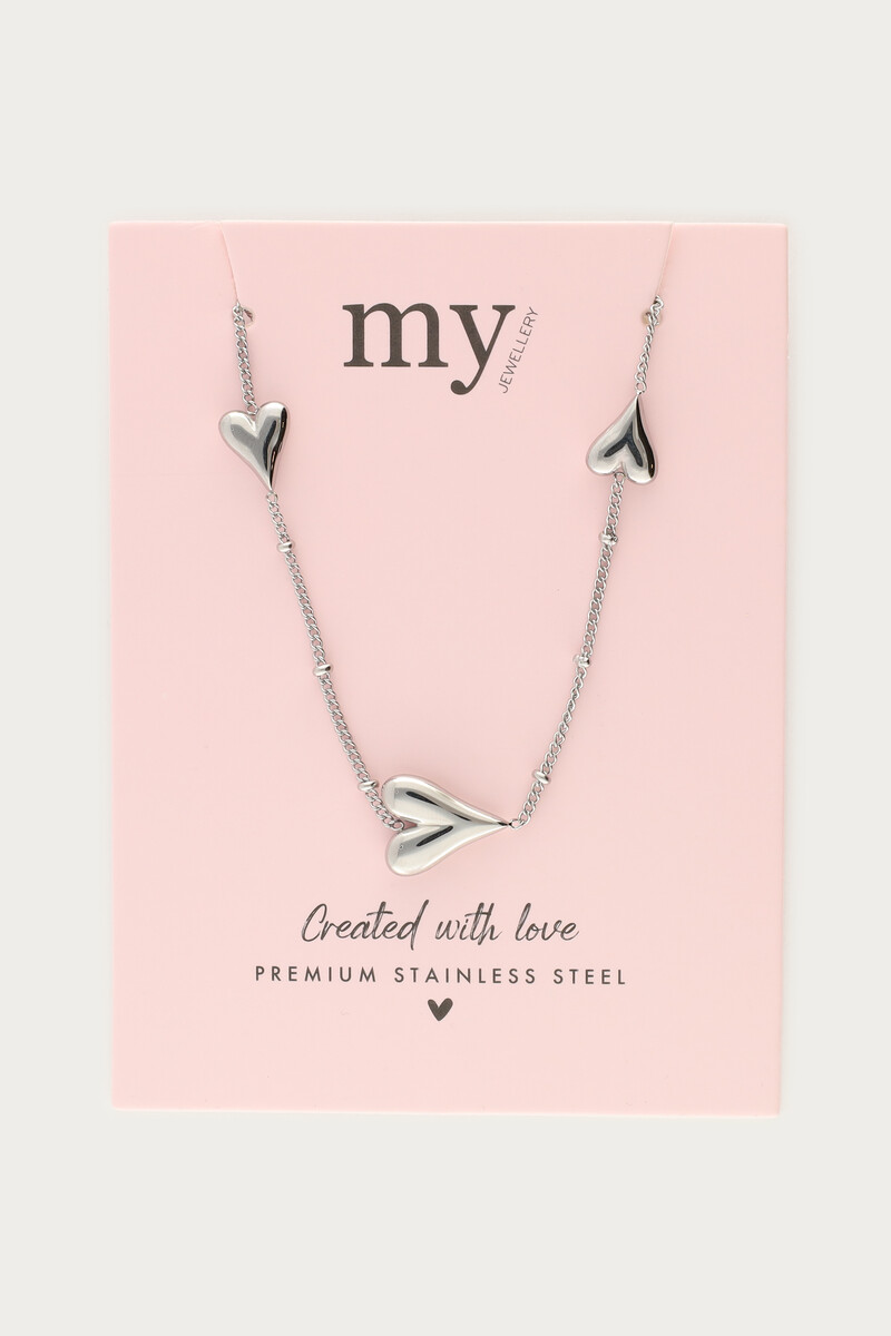 Long necklace with polka dots & hearts | My Jewellery