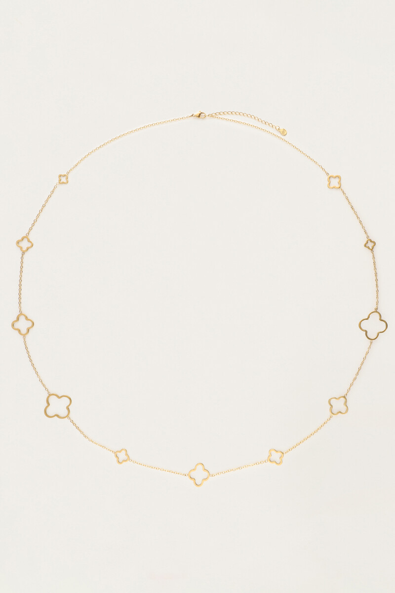 Lange ketting met klavers
