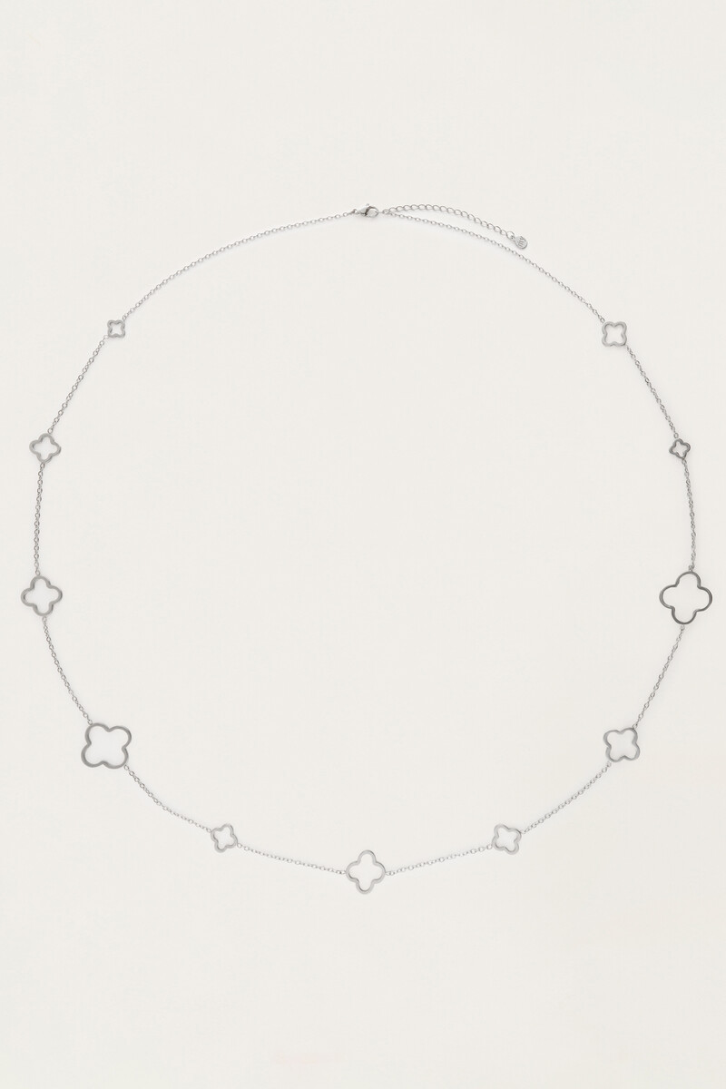 Lange Kette mit Kleeblättern