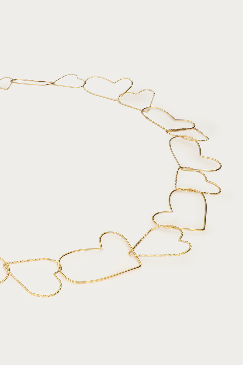 Long necklace with heart links | My Jewellery