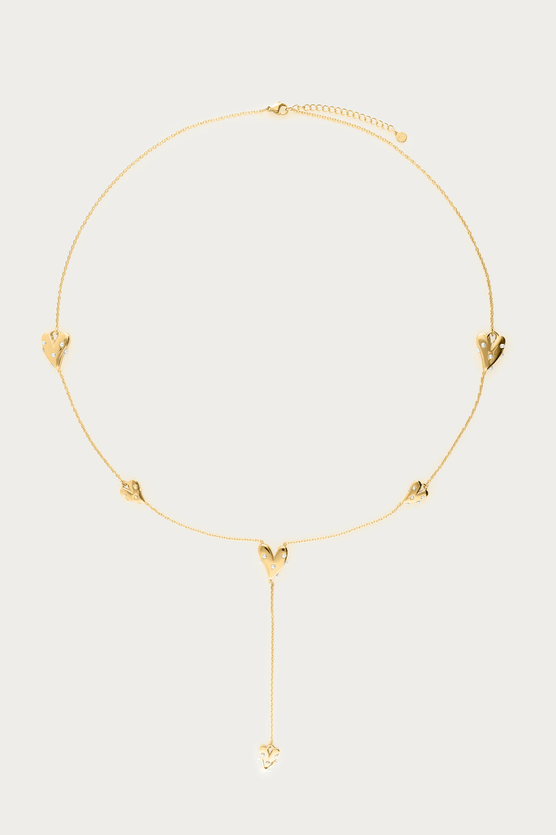 Sautoir avec cœurs et perles fantaisie | My Jewellery