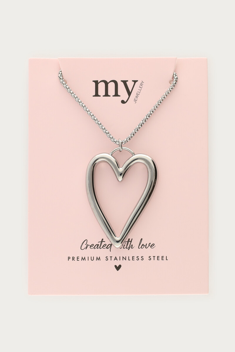 Long necklace with open heart | My Jewellery