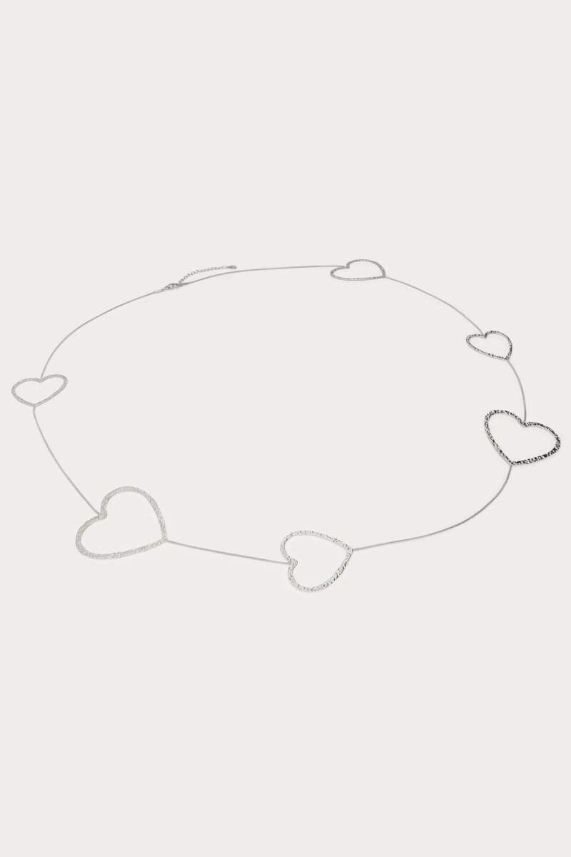 Long necklace with open hearts | My Jewellery