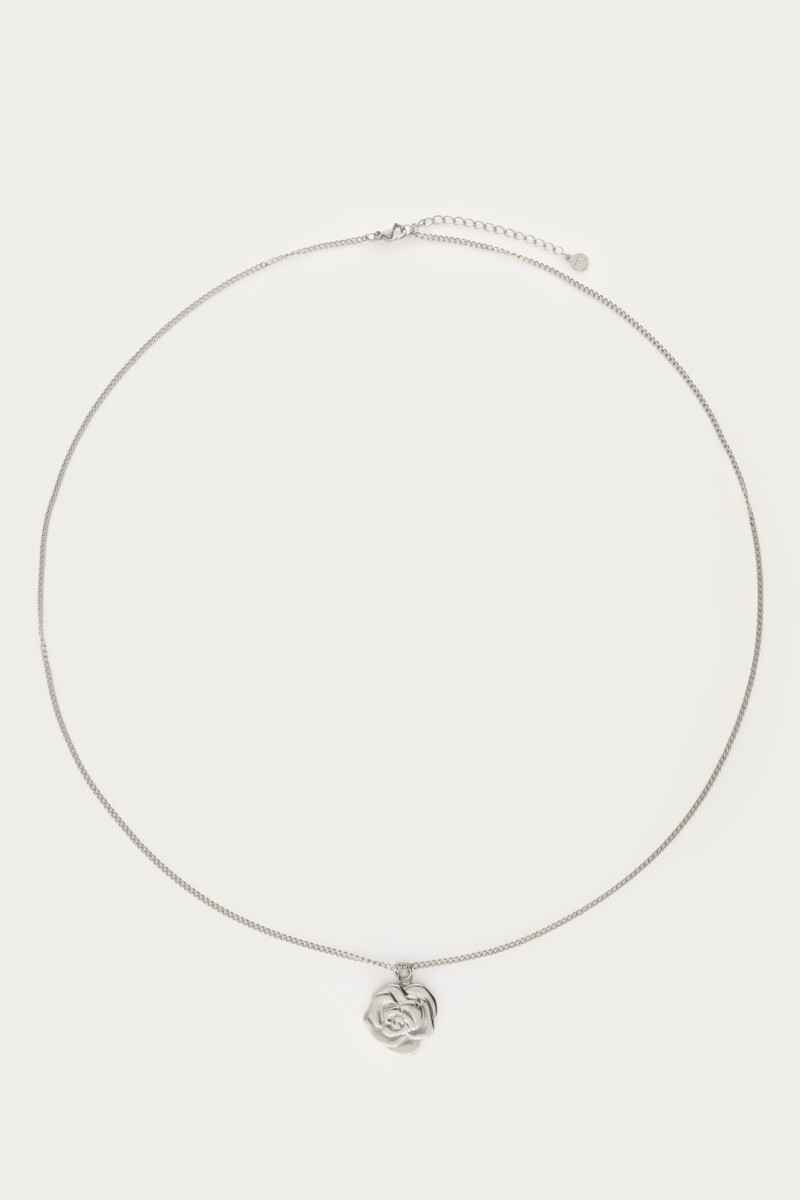 Lange ketting met roos