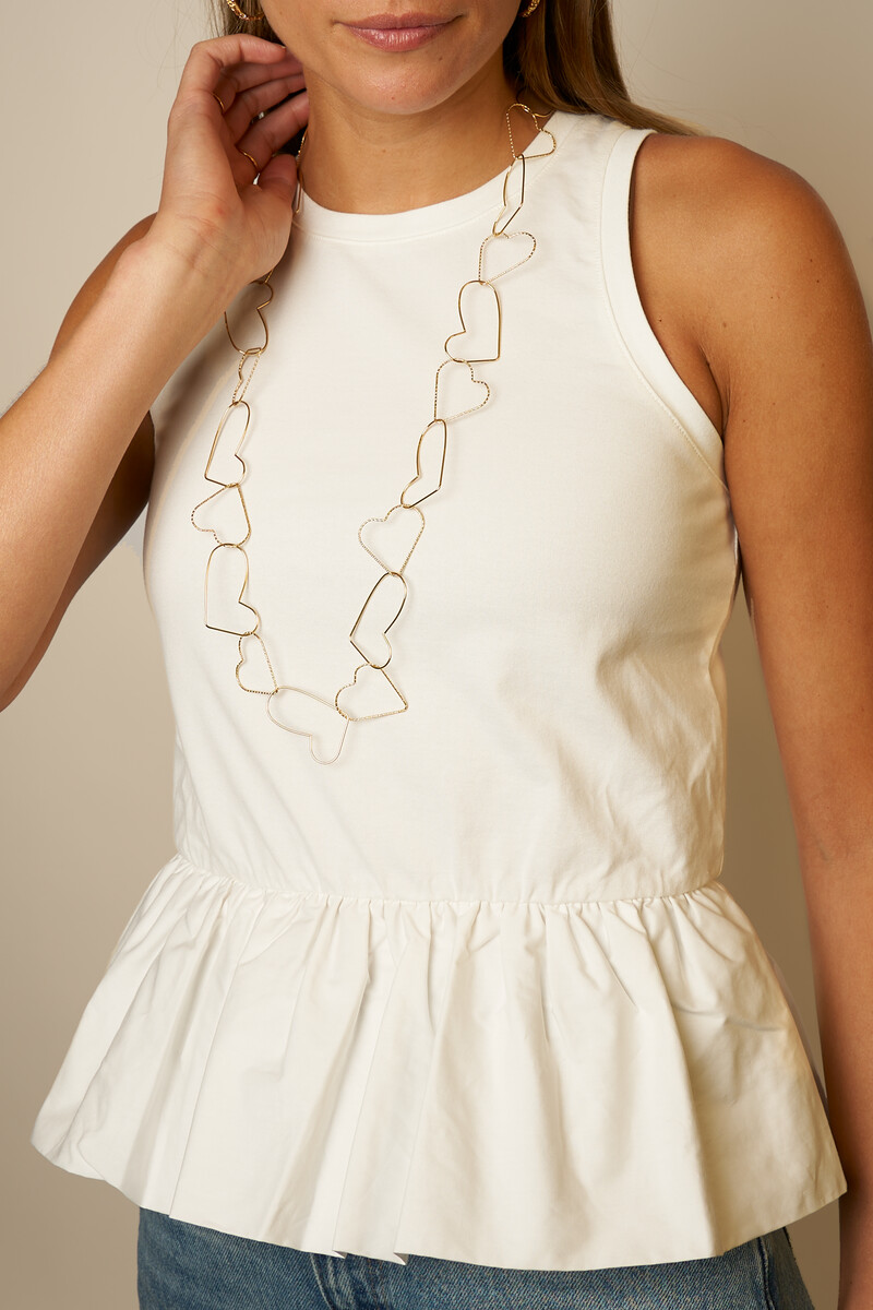 Long necklace with heart links | My Jewellery