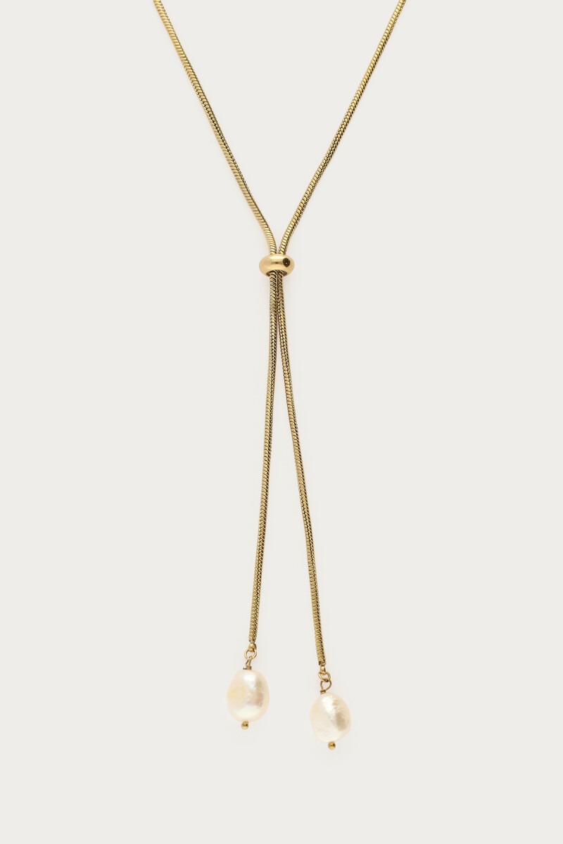 Long y-necklace with freshwater pearls | My Jewellery