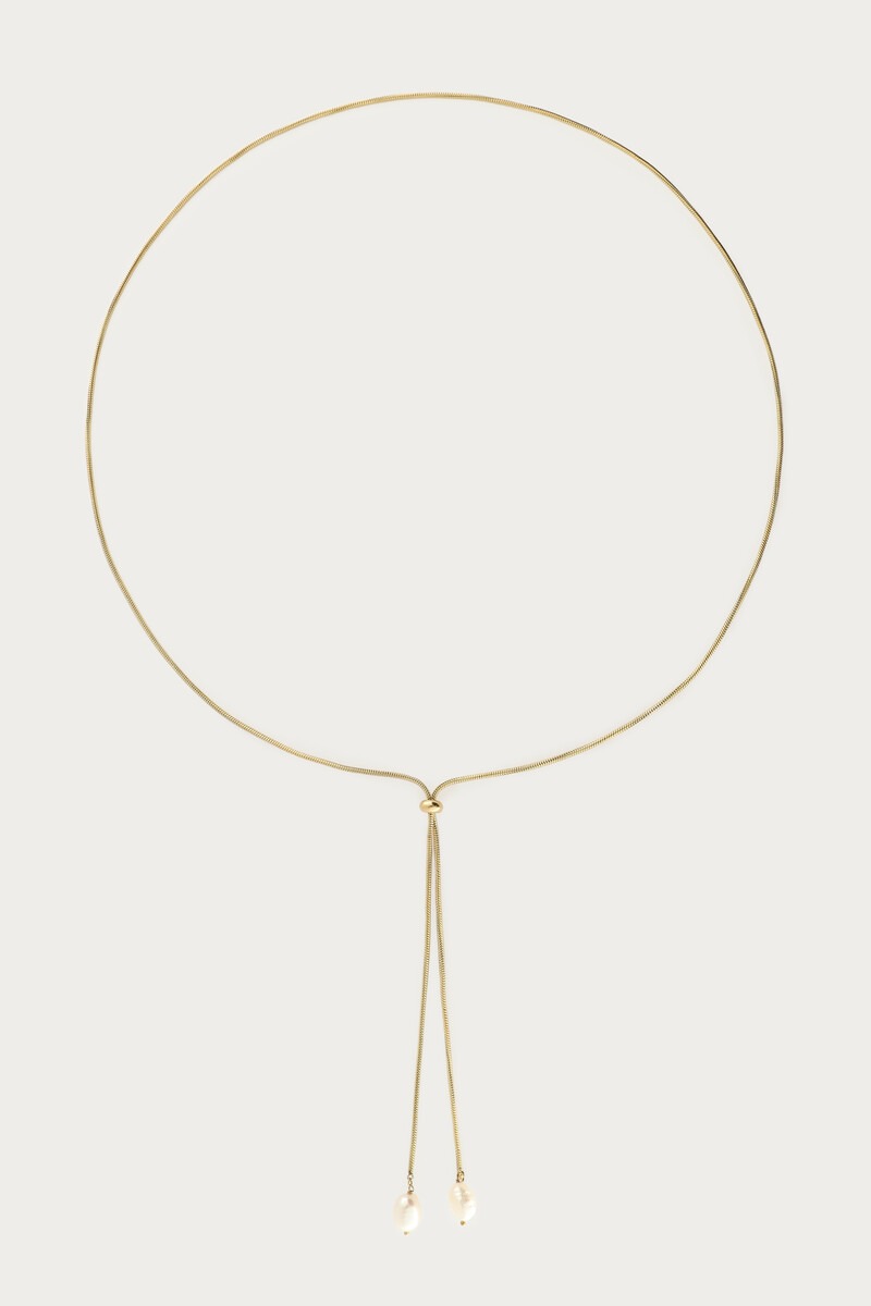 Long y-necklace with freshwater pearls | My Jewellery