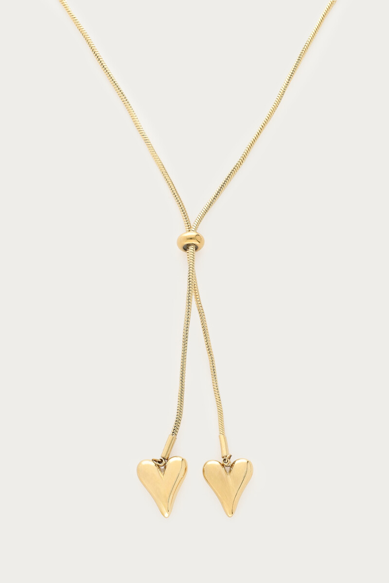 Long Y-chain with hearts | My Jewellery