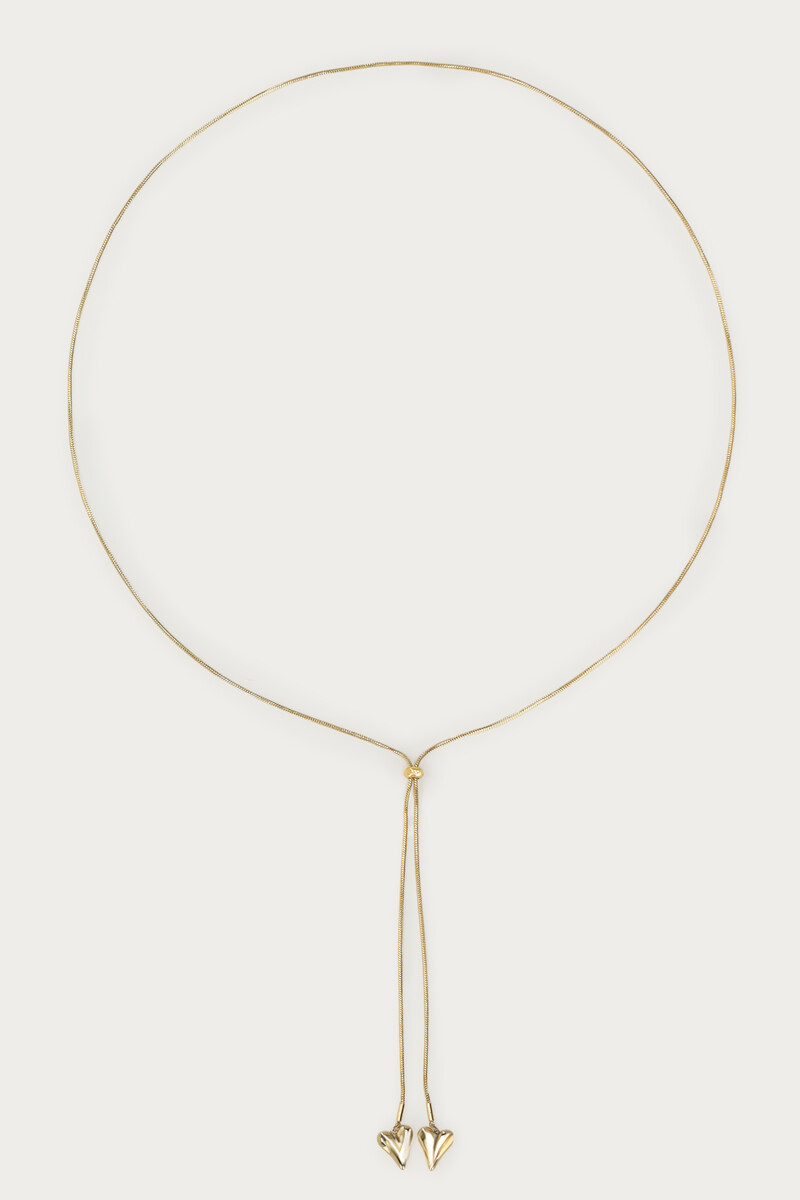 Long Y-chain with hearts | My Jewellery