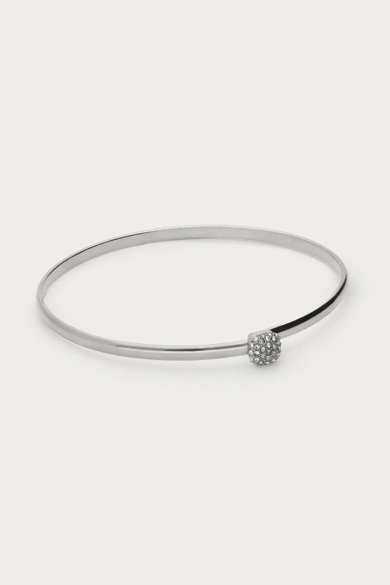 Love bangle with large rhinestone | My Jewellery