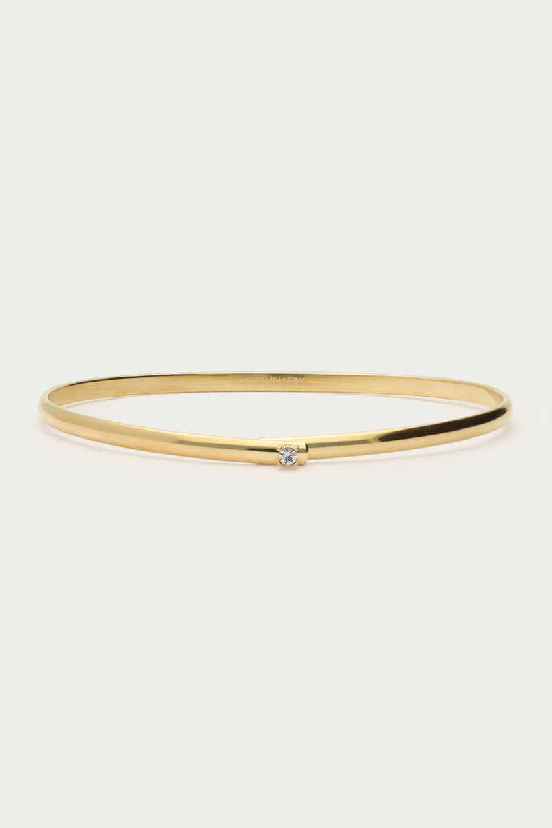 Love bangle with mini rhinestone | My Jewellery