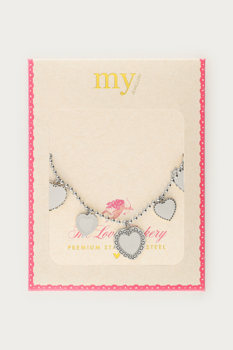 Love bracelet with five hearts | My Jewellery