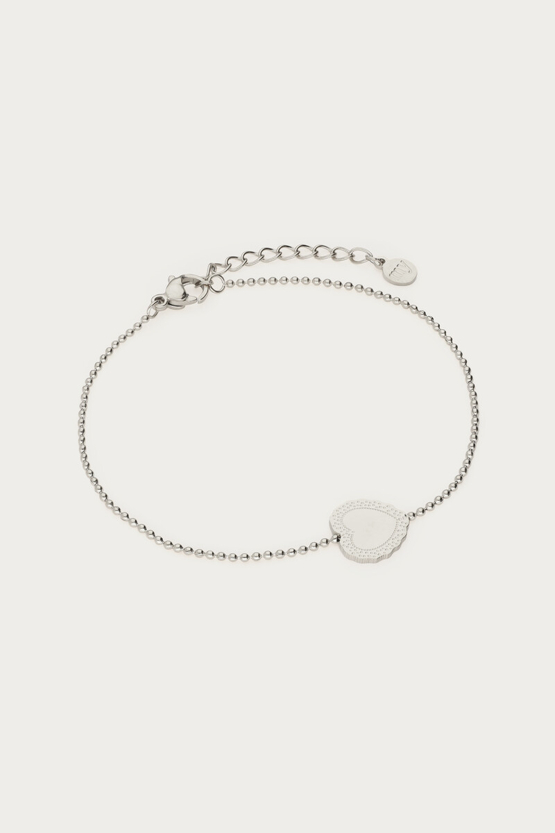 Love bracelet with heart-shaped charm | My Jewellery