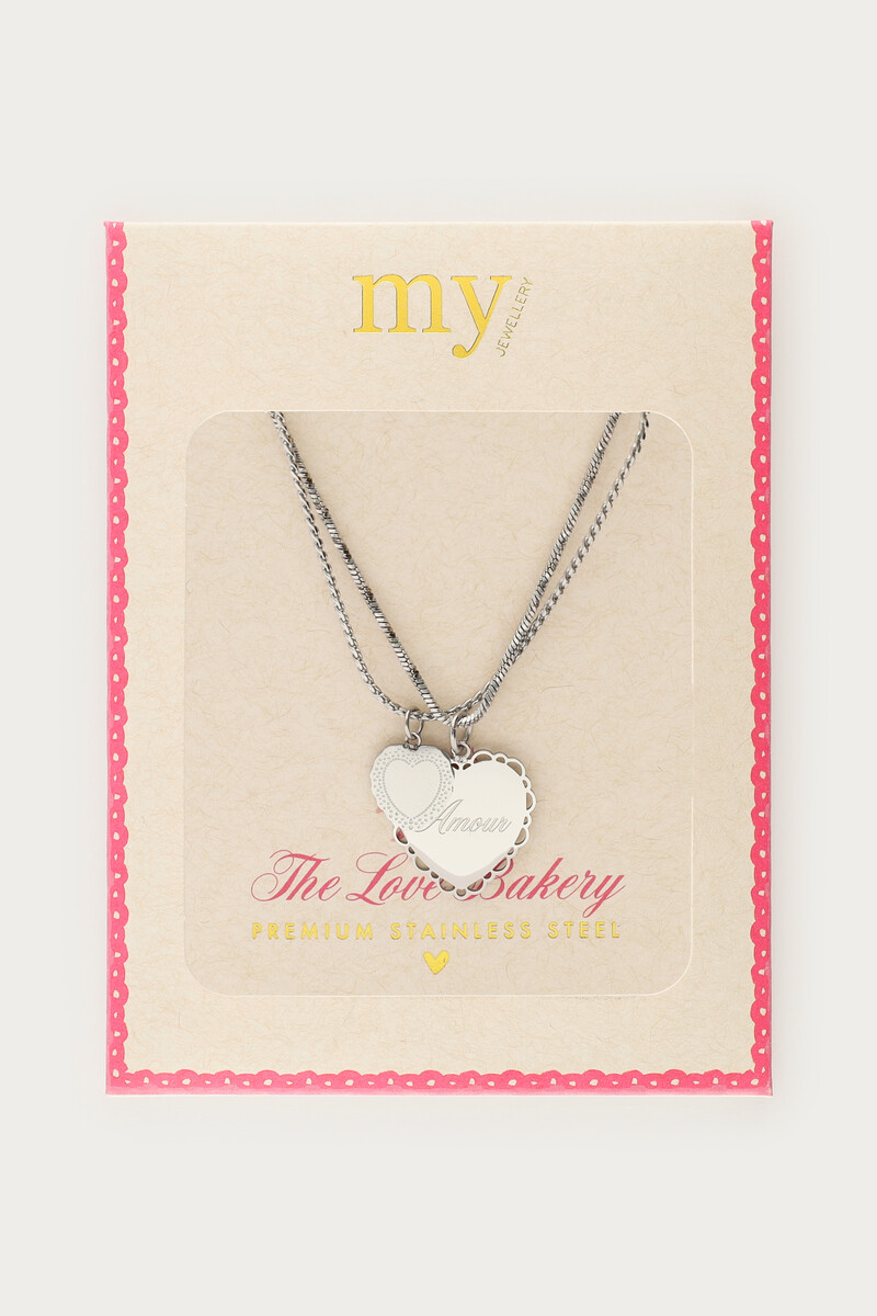 Love double necklace with hearts | My Jewellery
