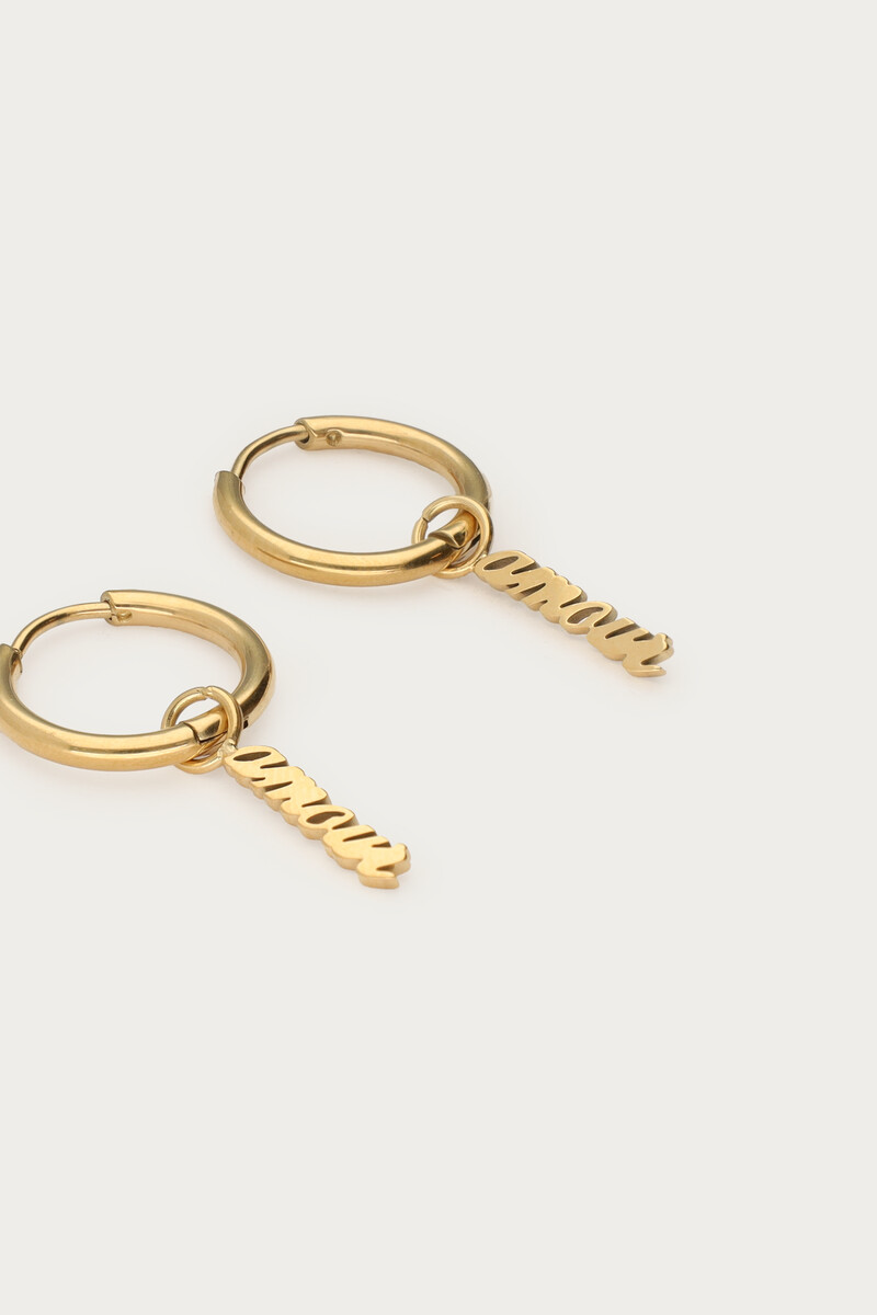 Love hoop earrings Amour | My Jewellery