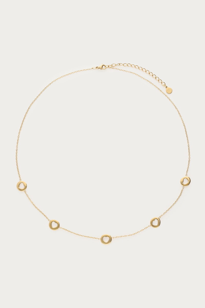 Love necklace with open hearts