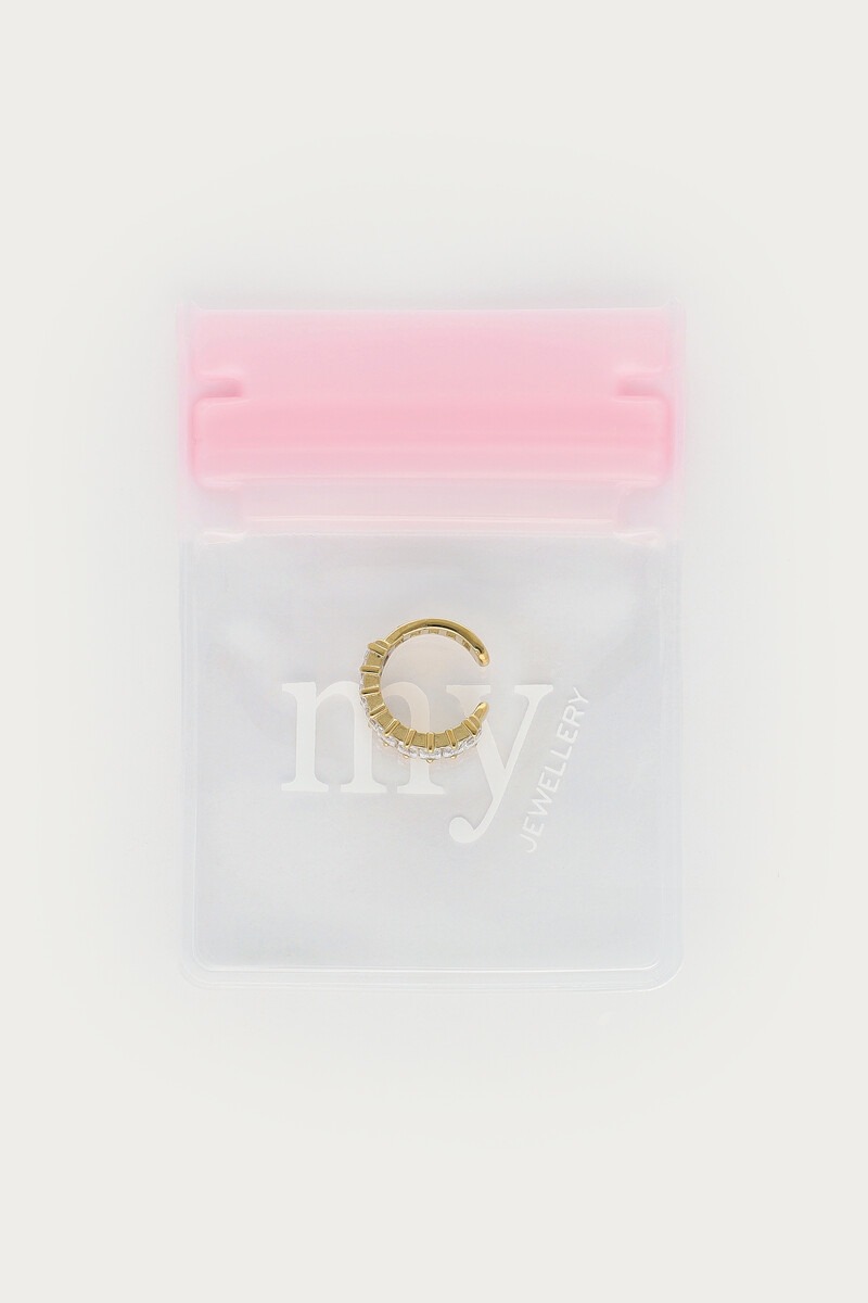 Magical ear cuff with rectangular strass | My Jewellery
