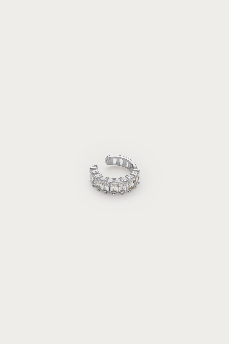 Magical ear cuff met rechthoekige strass