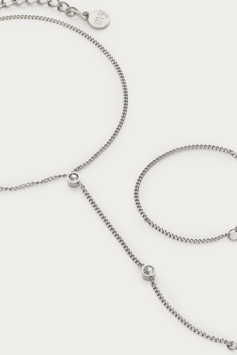 Magical hand necklace with dots rhinestones | My Jewellery