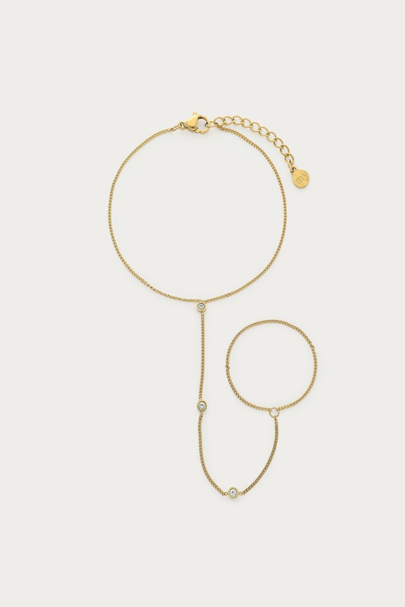 Magical hand necklace with dots rhinestones | My Jewellery