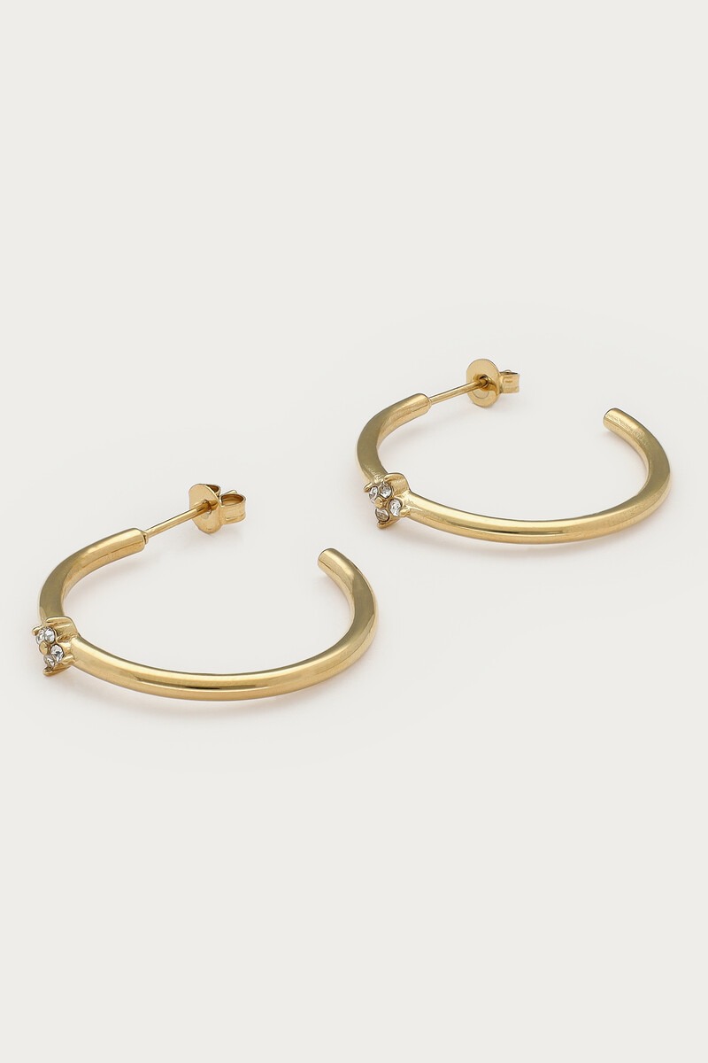 Magical hoop earrings with clover strass | My Jewellery