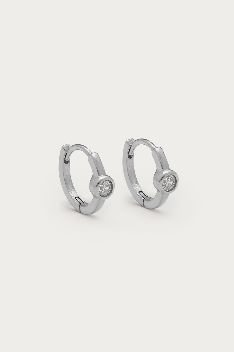 Magical mini hoop earrings with strass stone | My Jewellery