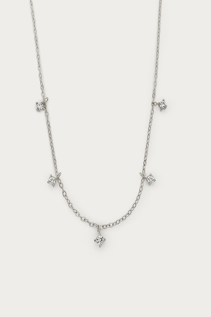 Magical necklace with five strass stones | My Jewellery