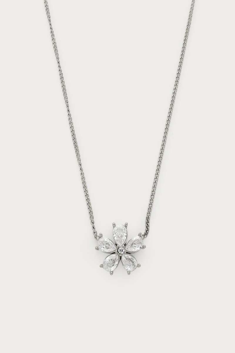 Magical ketting met bloemen strass steen