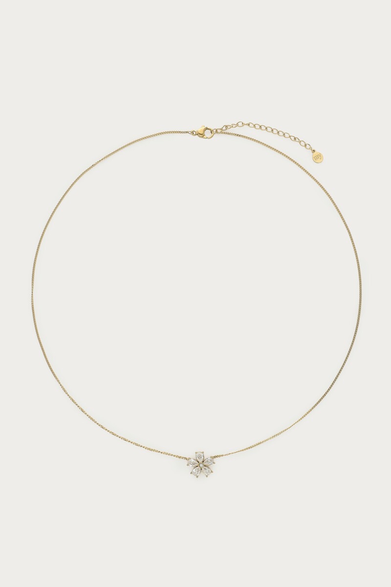 Magical collier fleur en strass