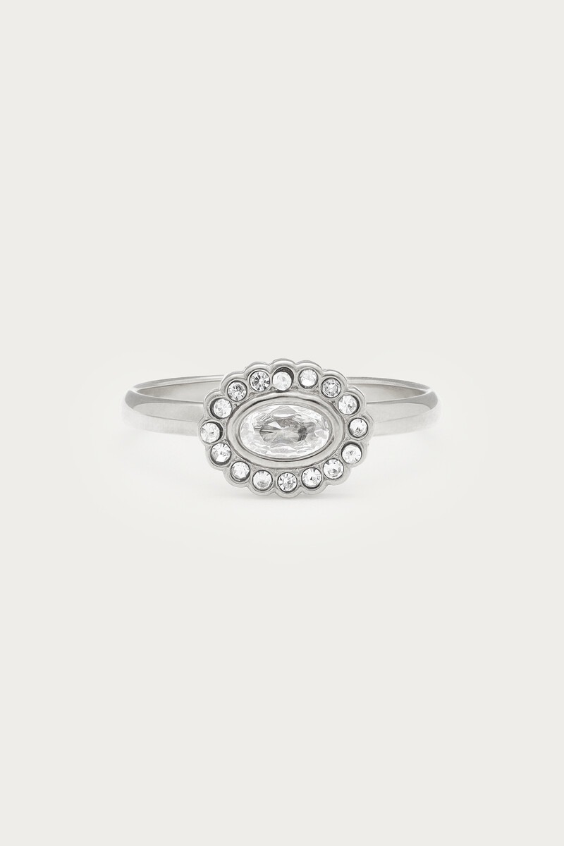 Magical oval ring with strass stones | My Jewellery