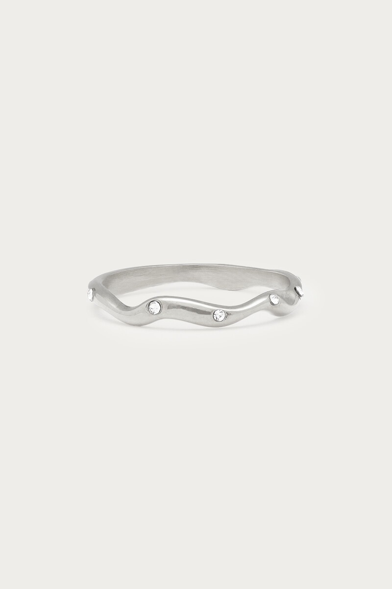 Magical ring with organic shape and rhinestones | My Jewellery