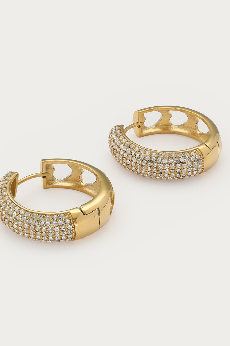 Magical statement hoop earrings with crystals | My Jewellery