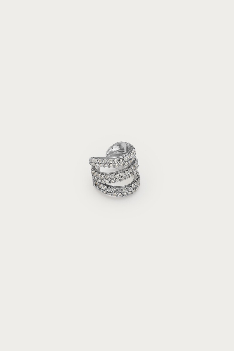 Magical triple ear cuff with all-over strass | My Jewellery