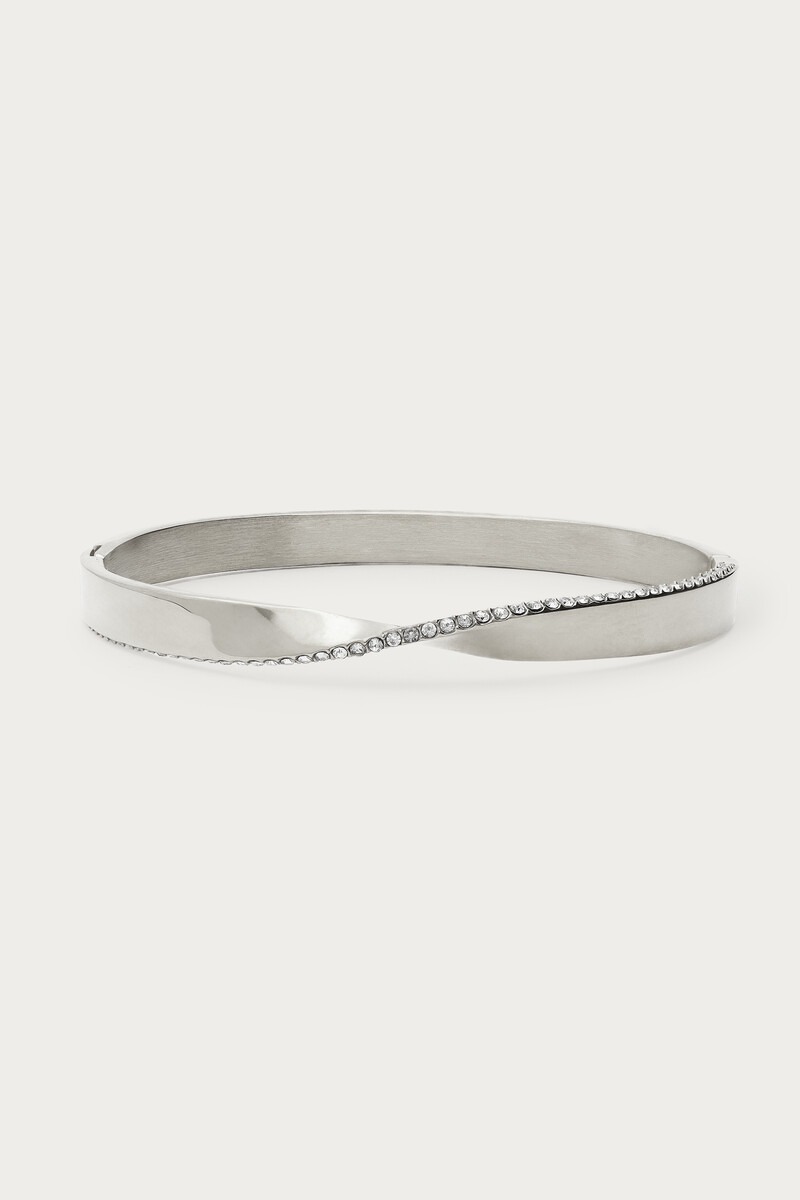 Magical twisted bangle with crystal stones | My Jewellery