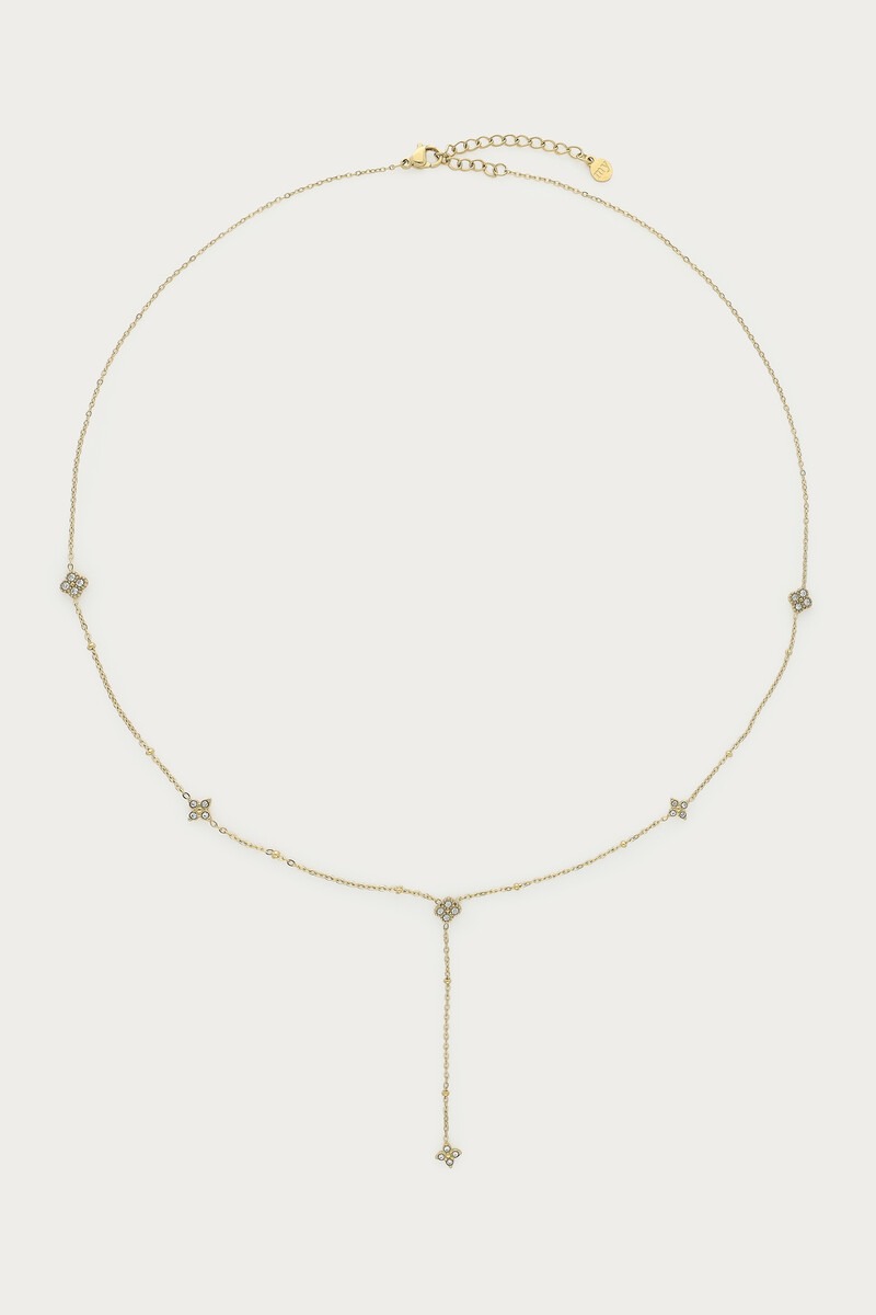 Magical y-necklace with clover strass | My Jewellery