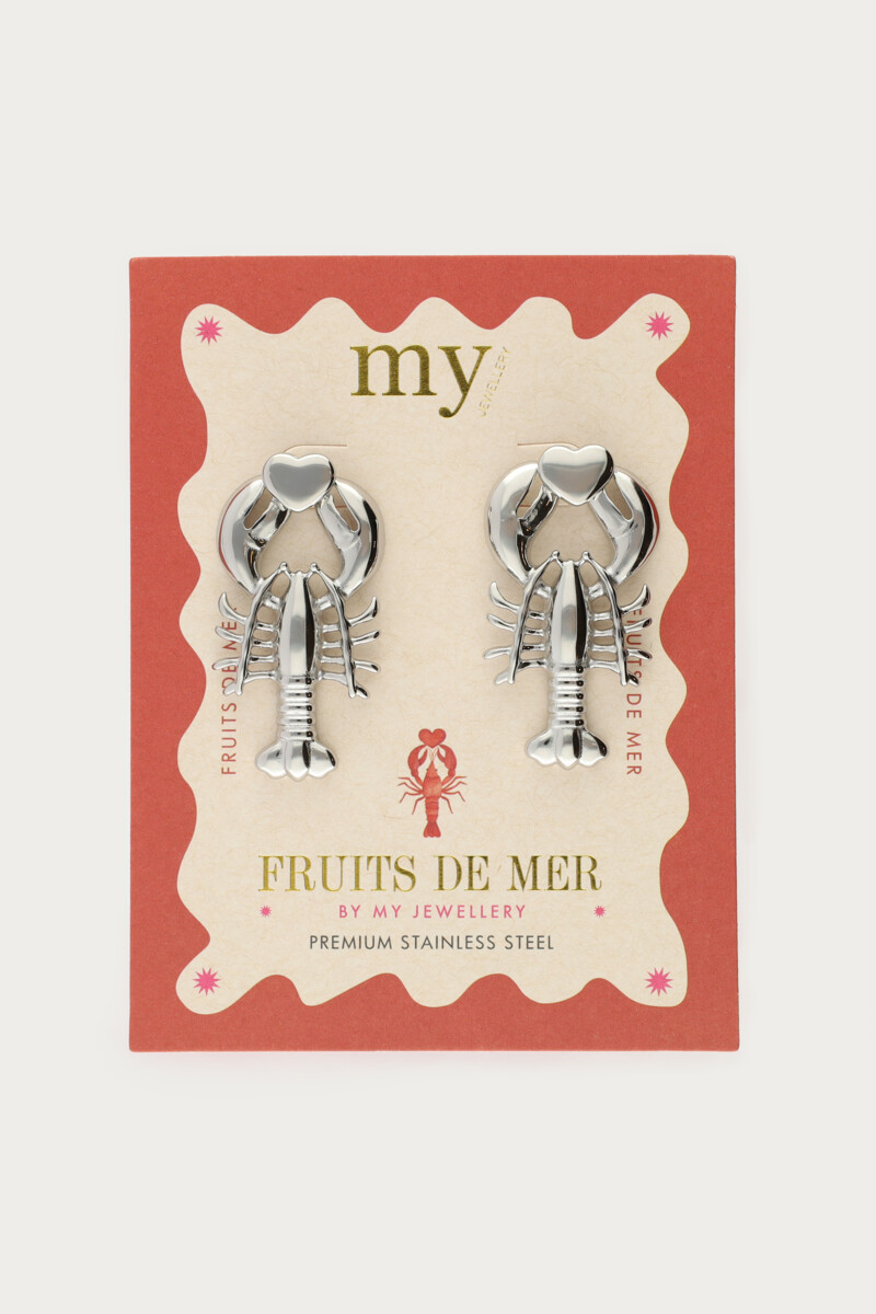 Mer earstuds lobster | My Jewellery