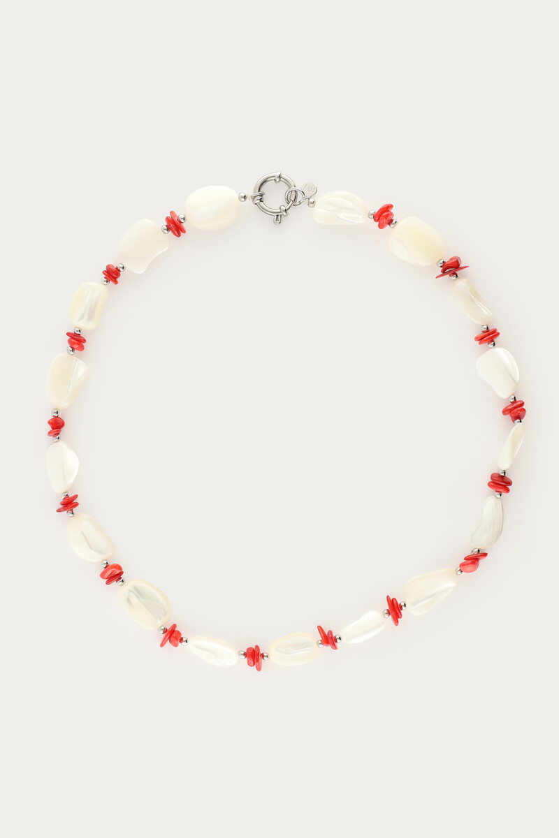 Mer faux pearl necklace