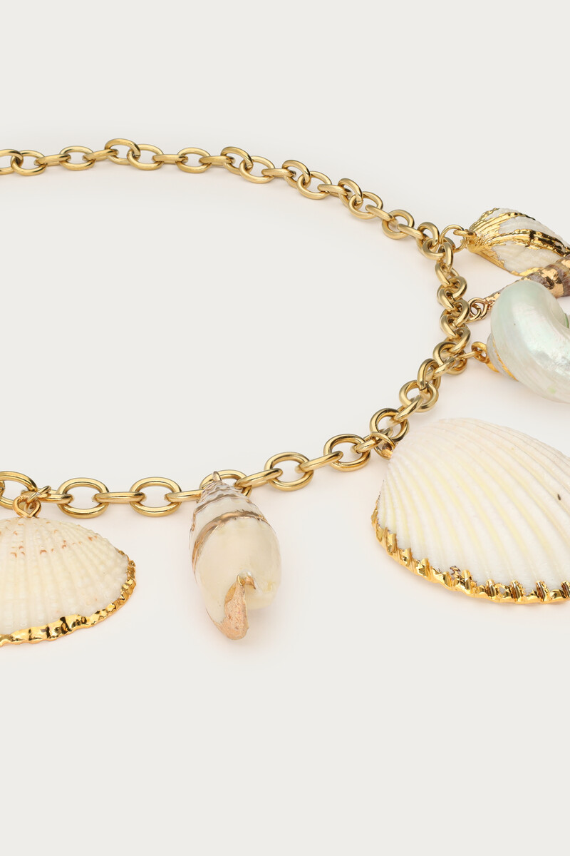 Mer link necklace with statement shells | My Jewellery