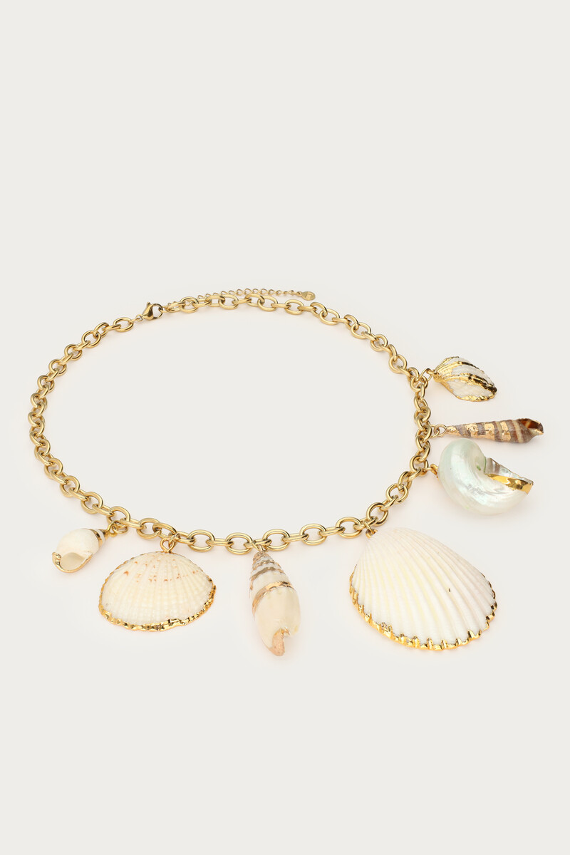 Mer link necklace with statement shells | My Jewellery