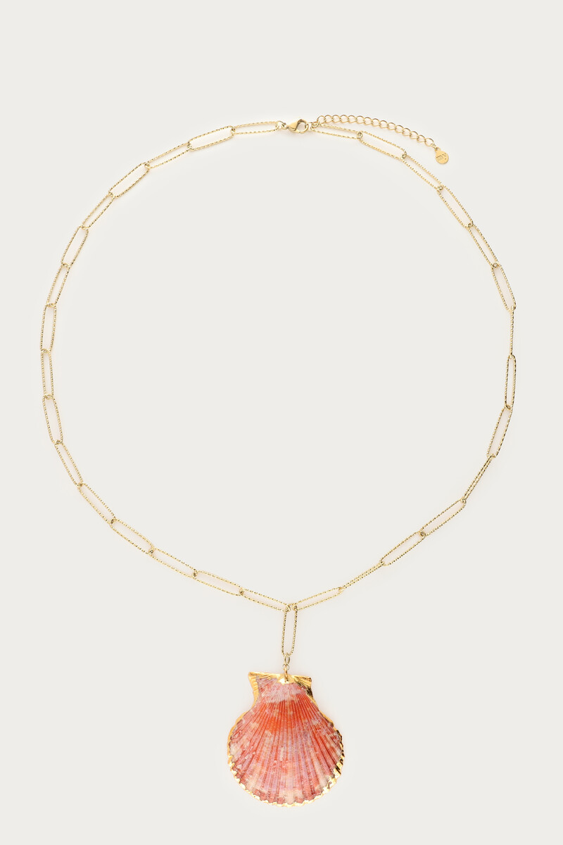 Mer long link necklace with shell | My Jewellery