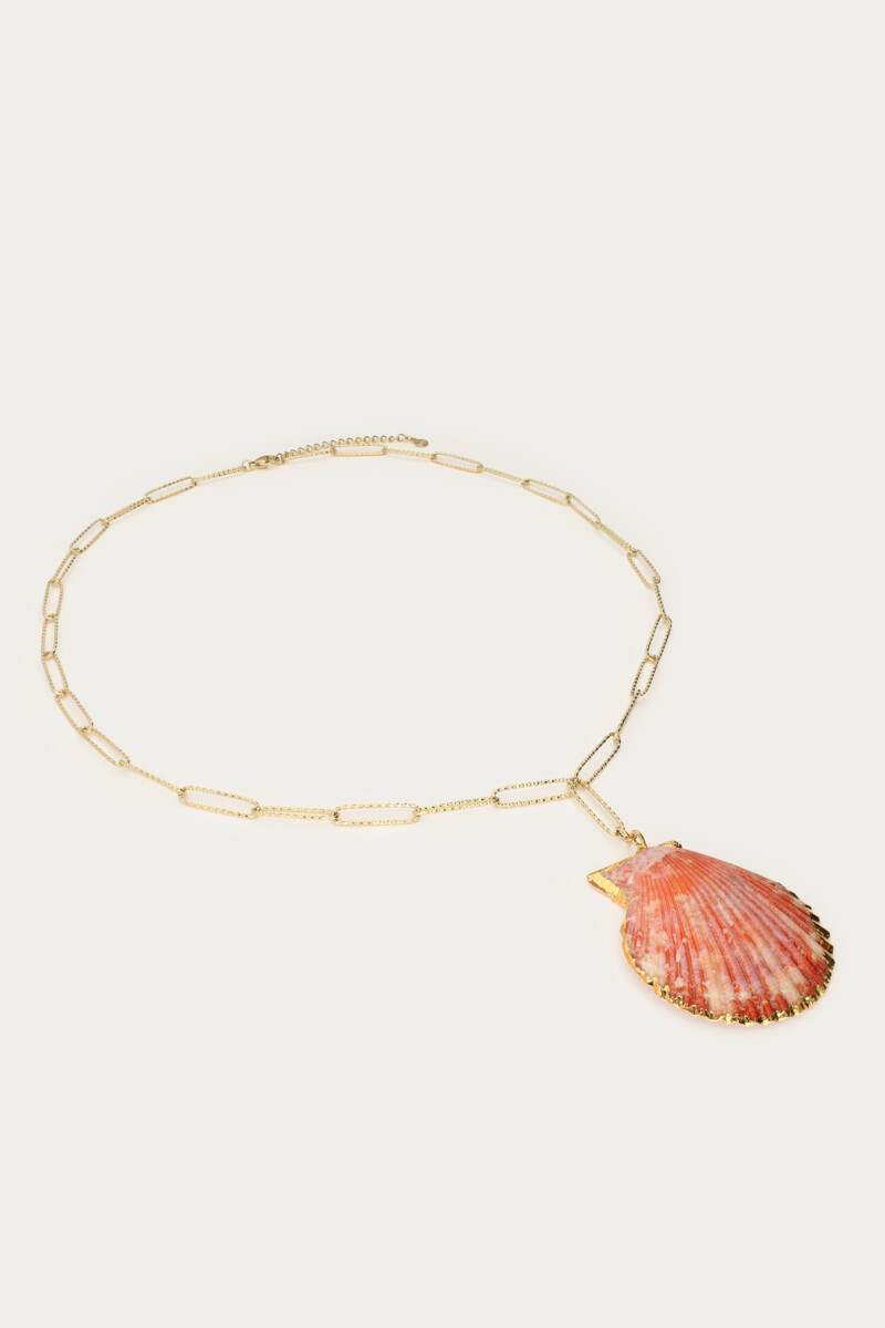 Mer long link necklace with shell | My Jewellery