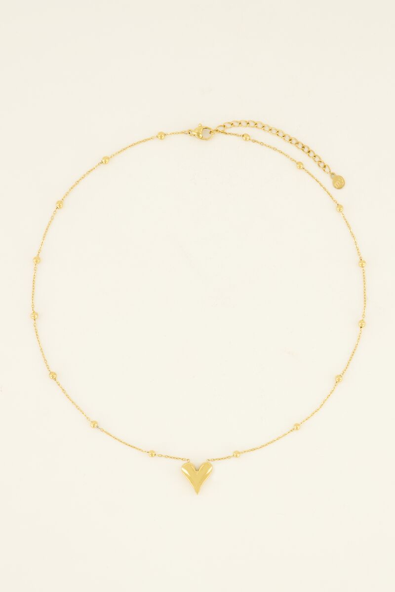 Middellange ketting met hartje