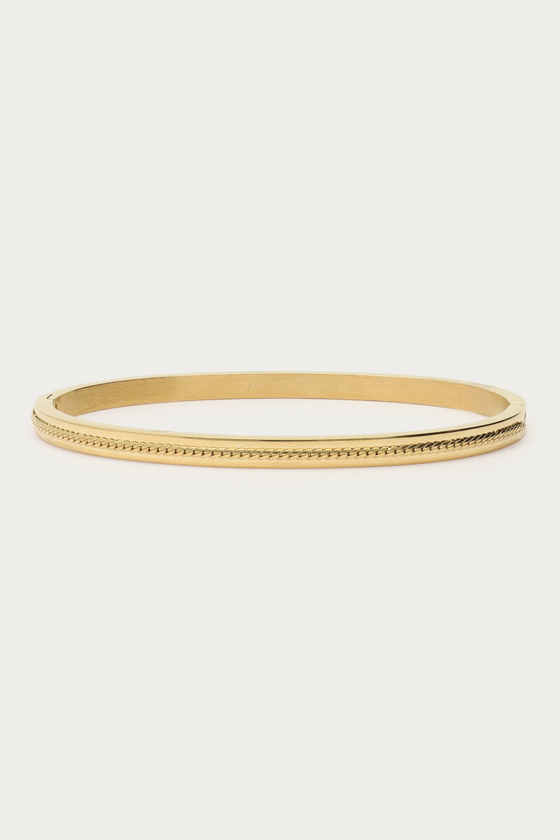 Midnight bangle met structuur