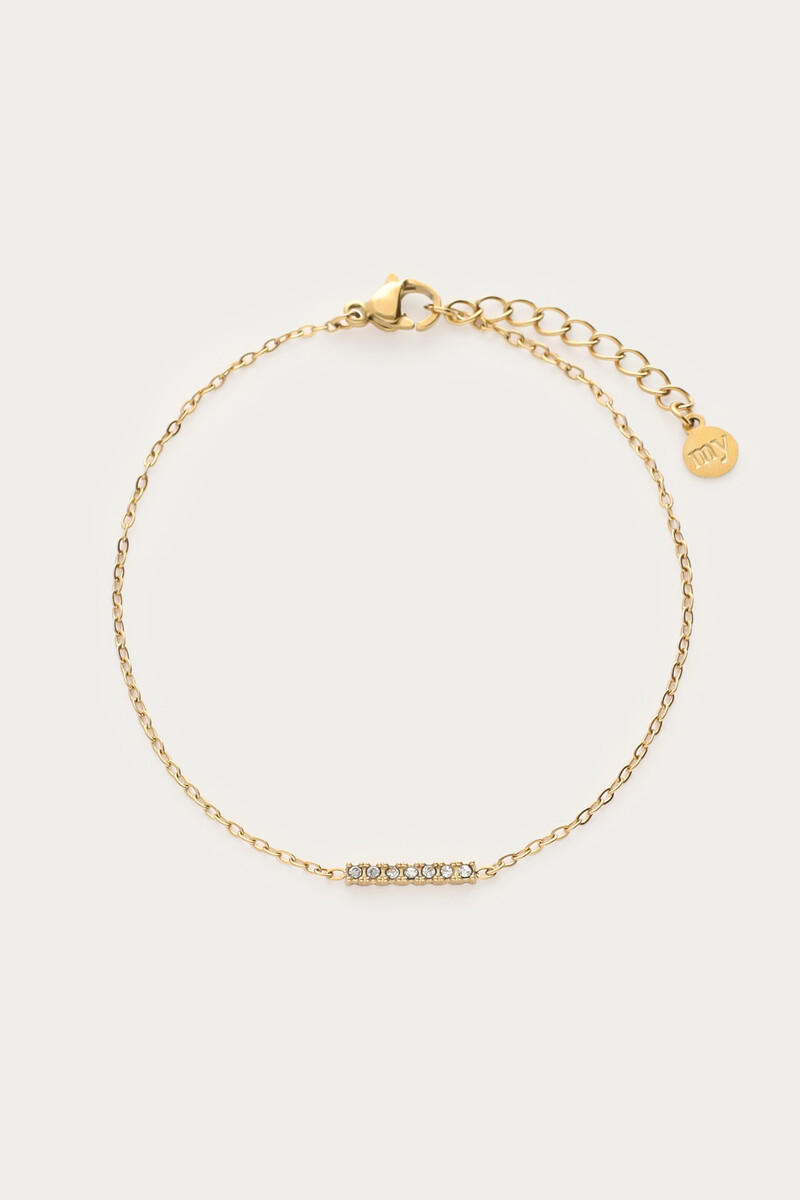 Midnight armband met fijne strass
