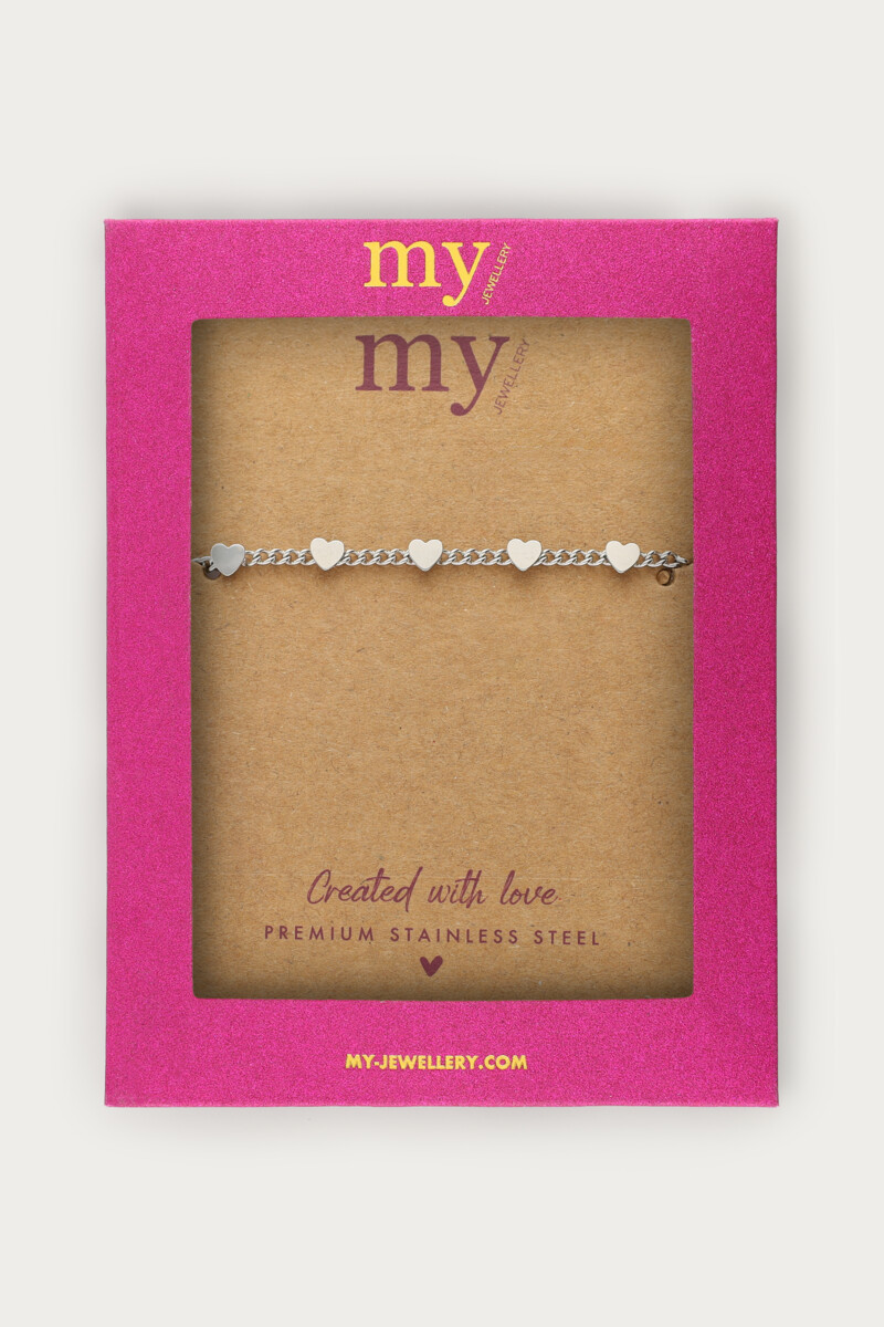 Midnight bracelet with hearts | My Jewellery