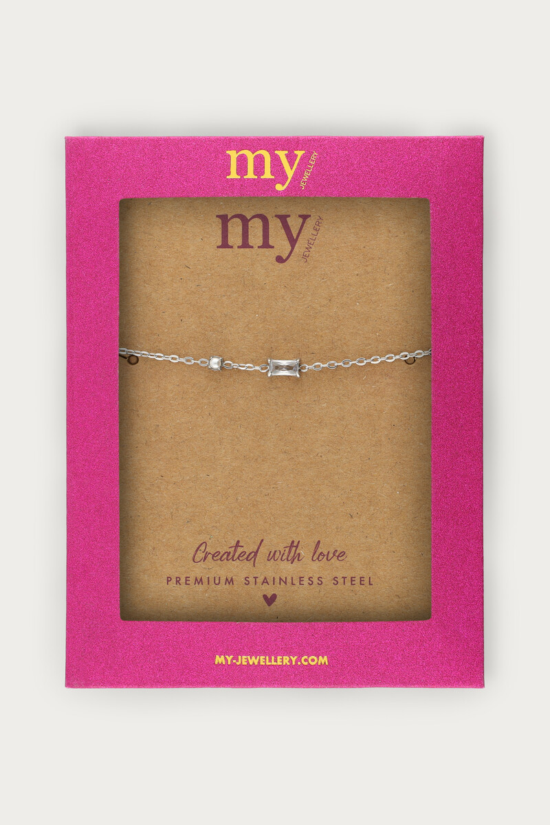 Midnight bracelet with rhinestone and faux pearl | My Jewellery